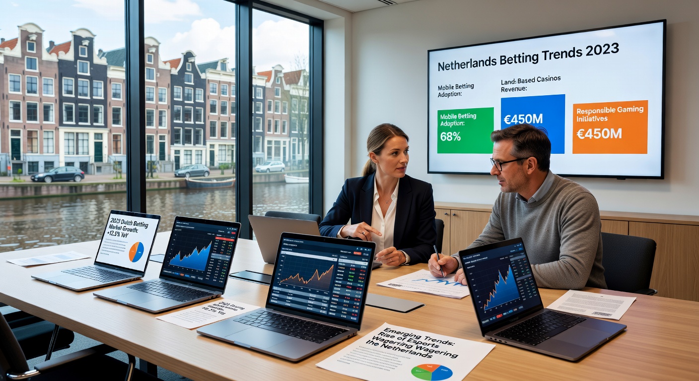 Grafiek met stijgende lijn van meldingen over illegale gokreclames bij de Kansspelautoriteit, symboliserend de forse toename op social media platforms