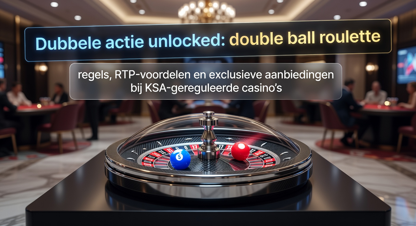 Dubbelbal roulettewiel in volle actie tijdens een live sessie bij een KSA-gelicentieerd casino, met twee ballen die tegelijkertijd rollen