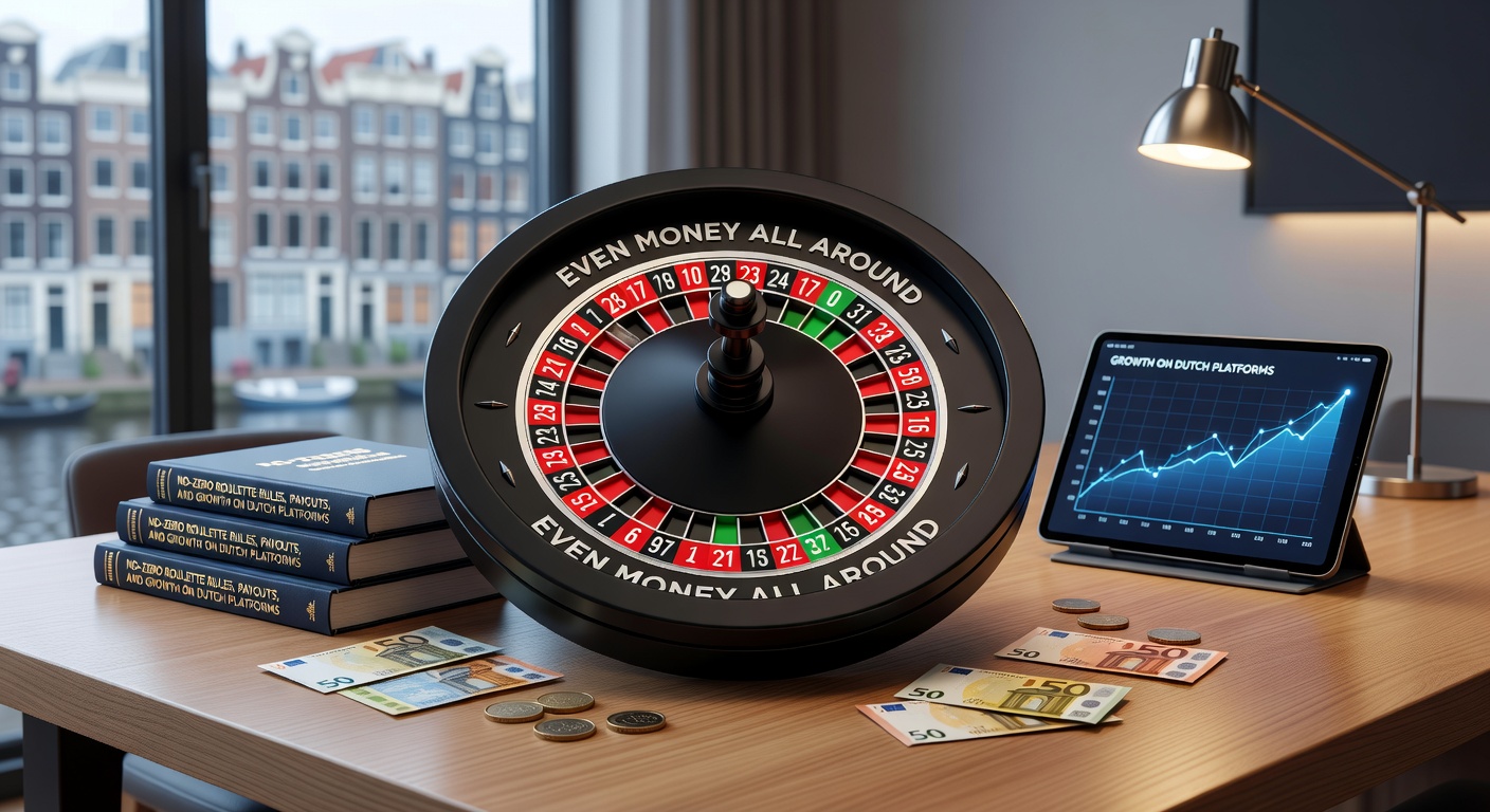 Roulettewiel zonder nul in een live casino setting op een Nederlands platform, met focus op even-money inzetten