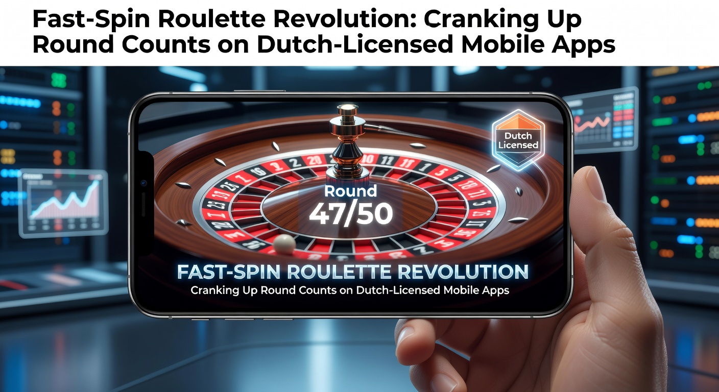 Schermafbeelding van een fast-spin roulette sessie op een Nederlandse mobiele casino-app, met snelle wielrotaties en hoge ronde-teller