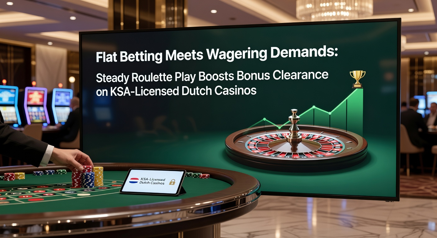 Speler plaatst consistente flat bets op een roulette-tafel in een KSA-gelicentieerd casino, met bonusmeter op de achtergrond