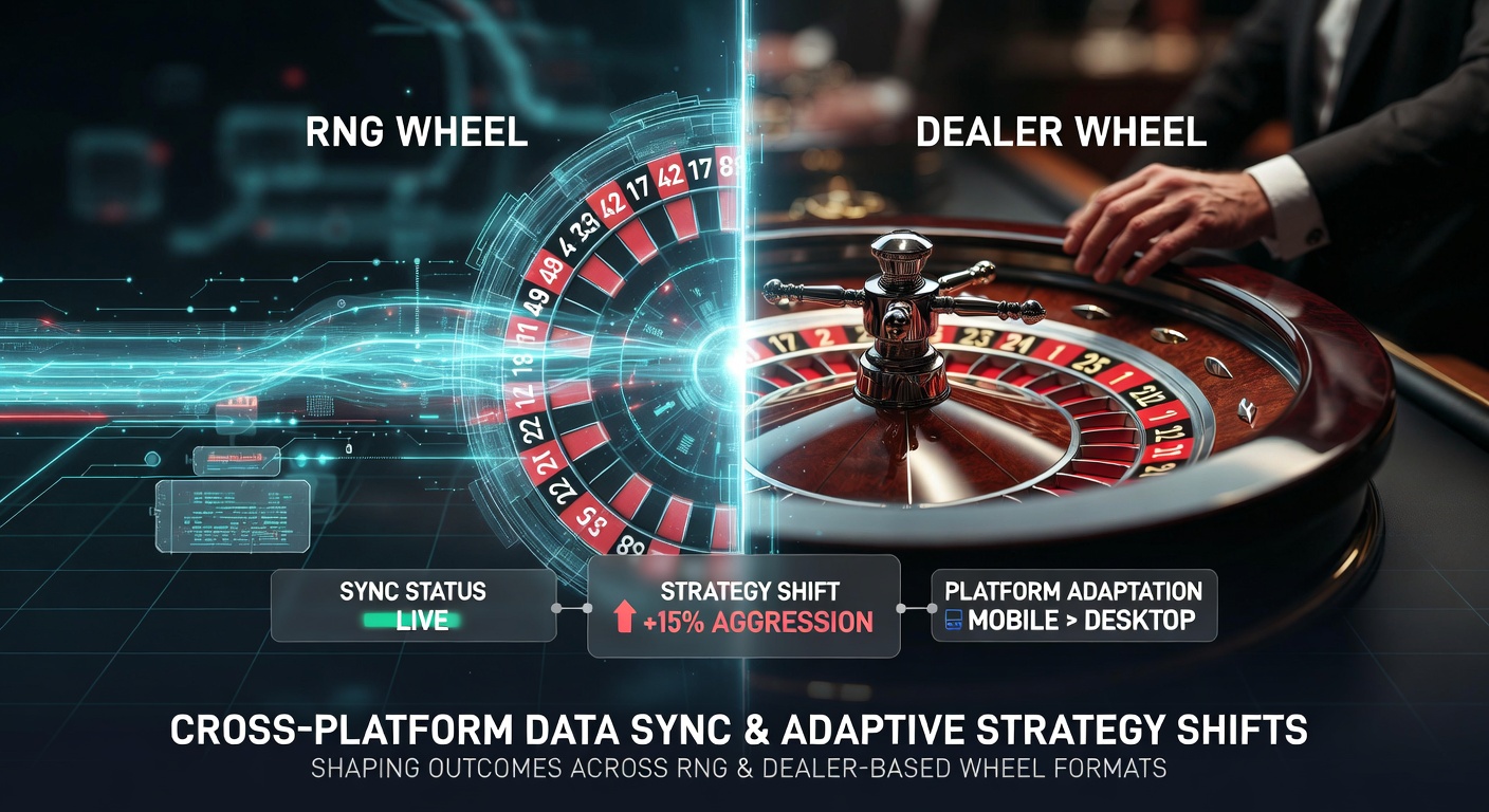 Adaptieve strategie shifts tussen RNG en dealer-based wielen ondersteund door data synchronisatie