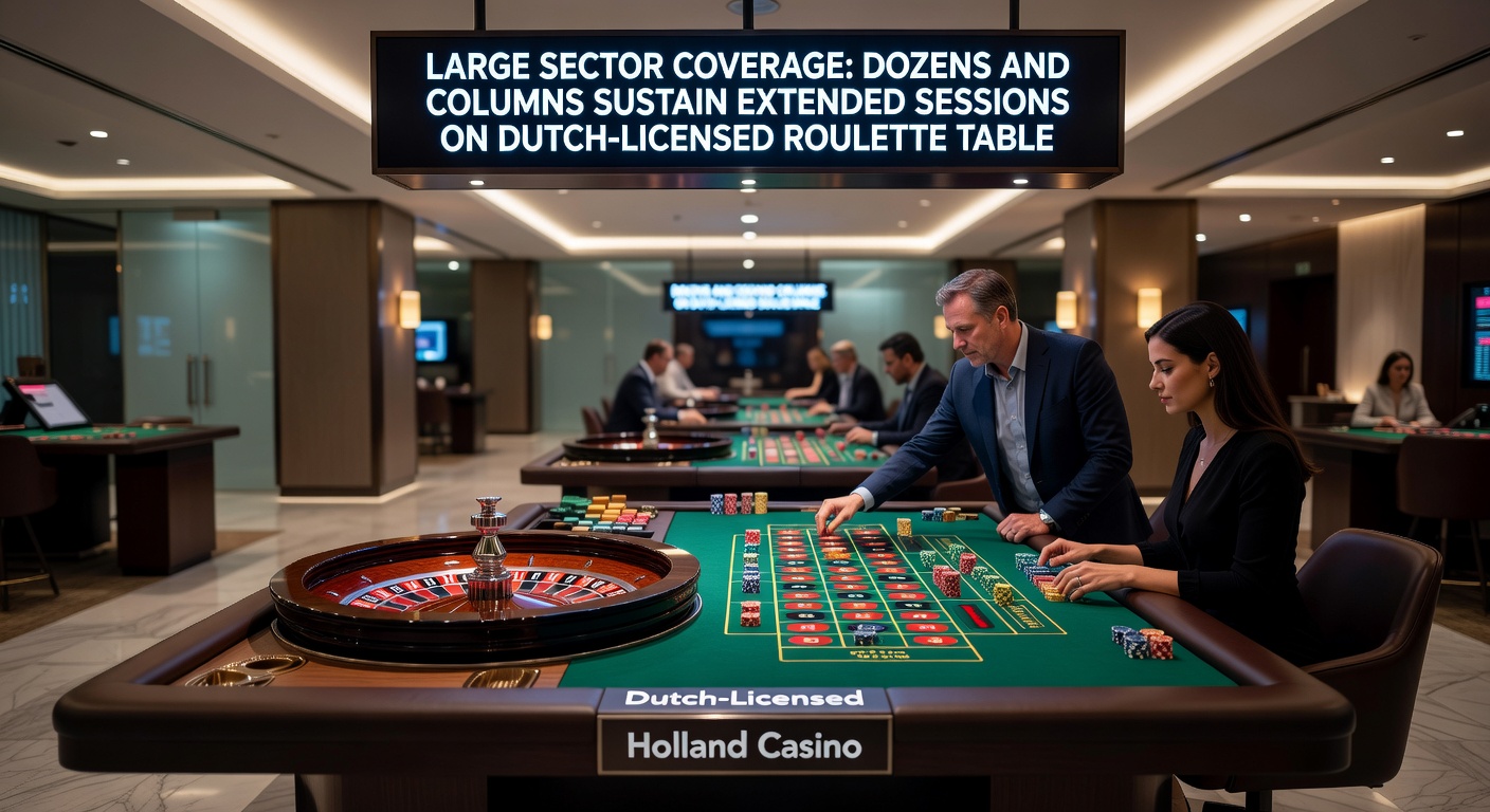 Grafiek met sessieduur vergelijkingen tussen dozens/kolommen en andere bets op een Nederlands roulette platform