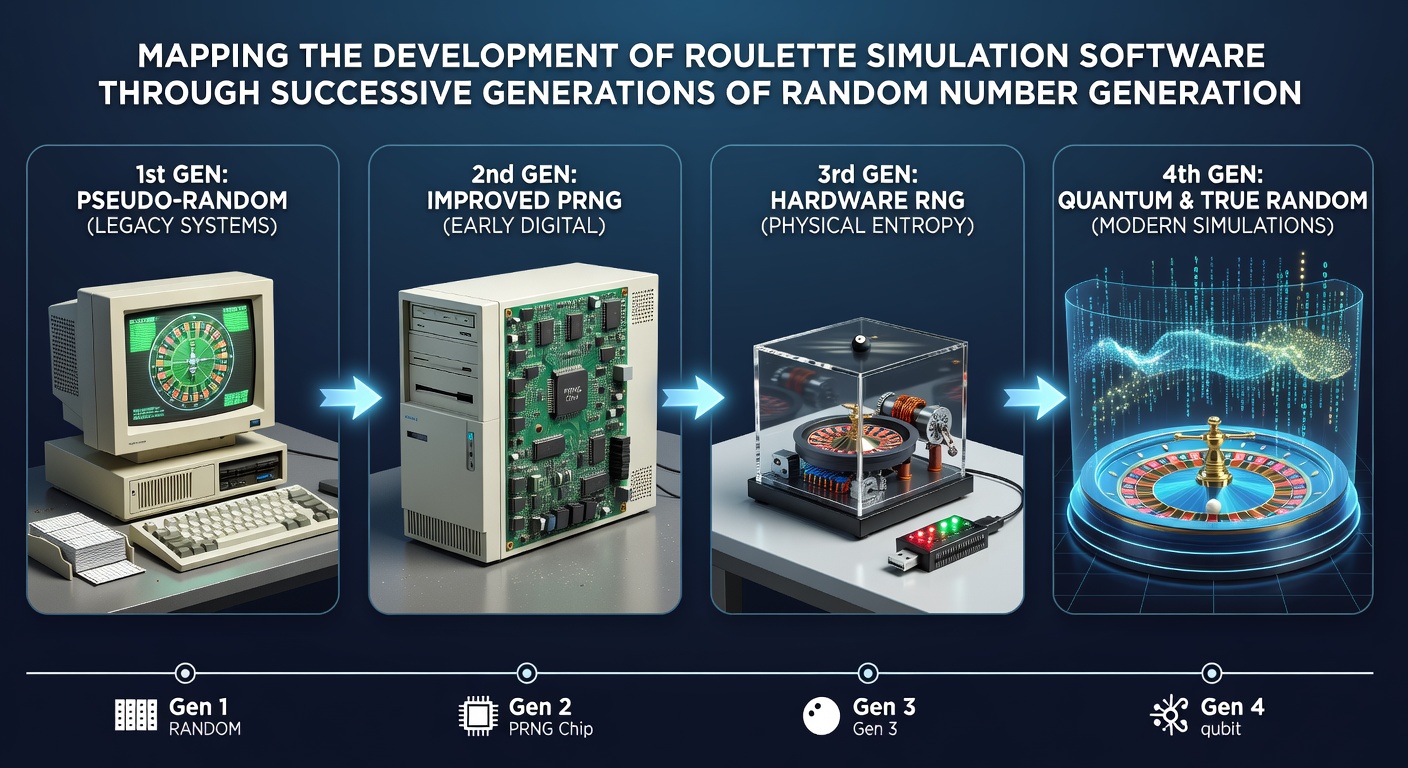 Detailopname van RNG-testprocessen voor roulette-simulatie in internationale context