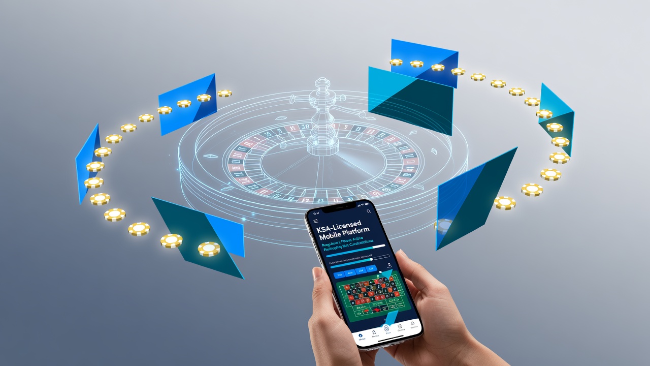 Mobiele interface met aangepaste roulette-inzetopties na KSA-filtering