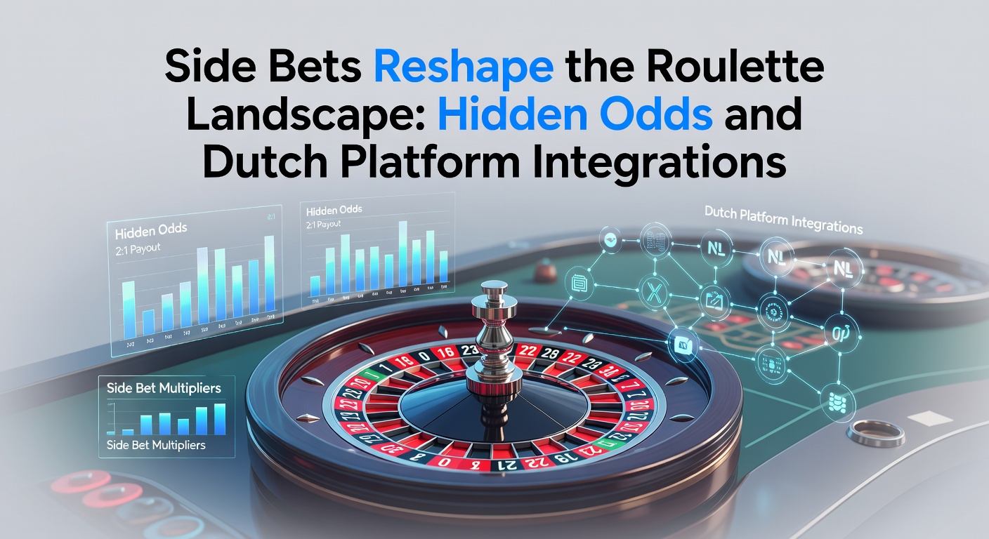 Grafische weergave van neveninzetten op een roulettewiel met benadrukte sectoren en uitbetalingstabellen